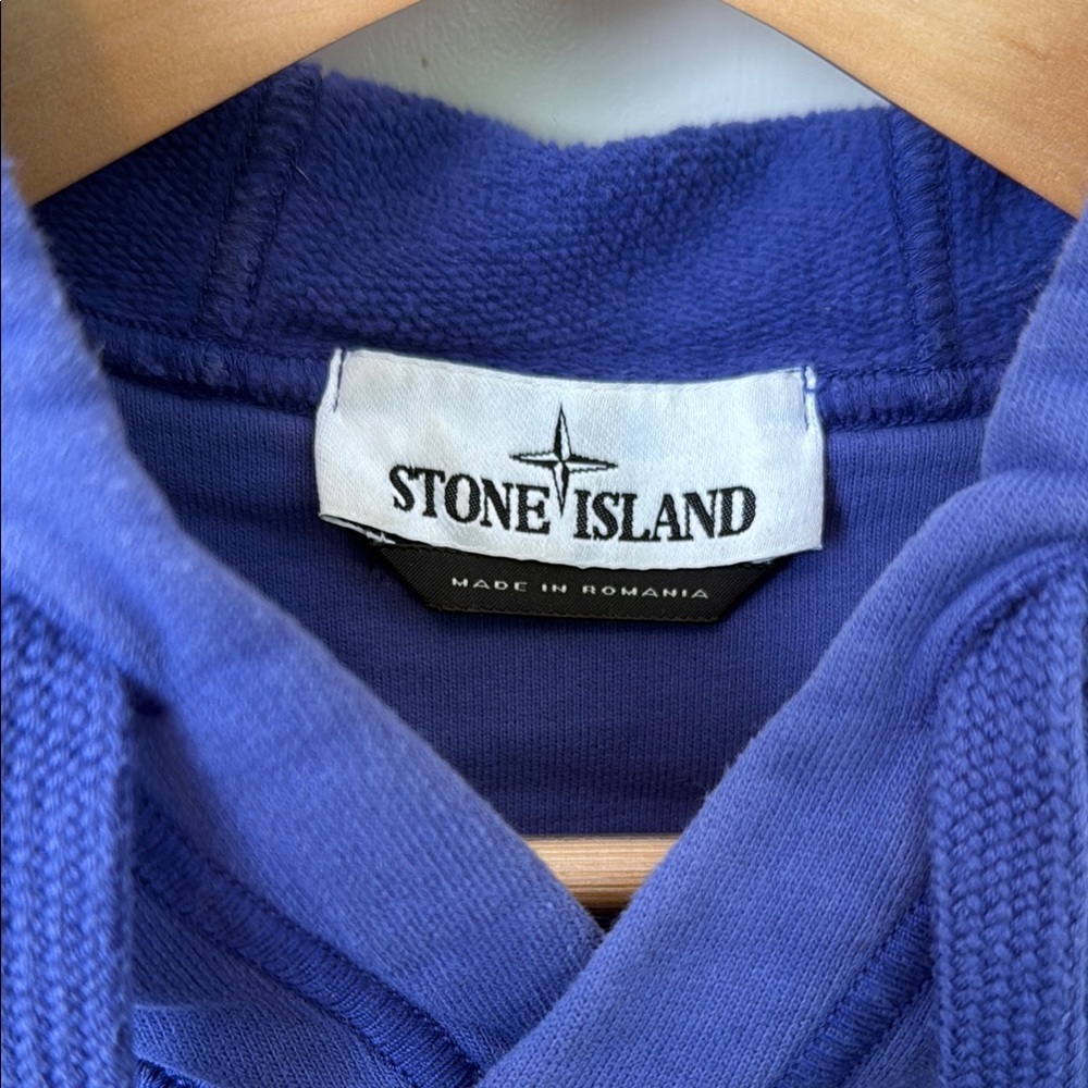 Stone Island Purple Blue Sweatshirt Hoodie - Picture 3 of 8